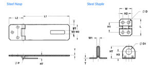 hasps staples diagram